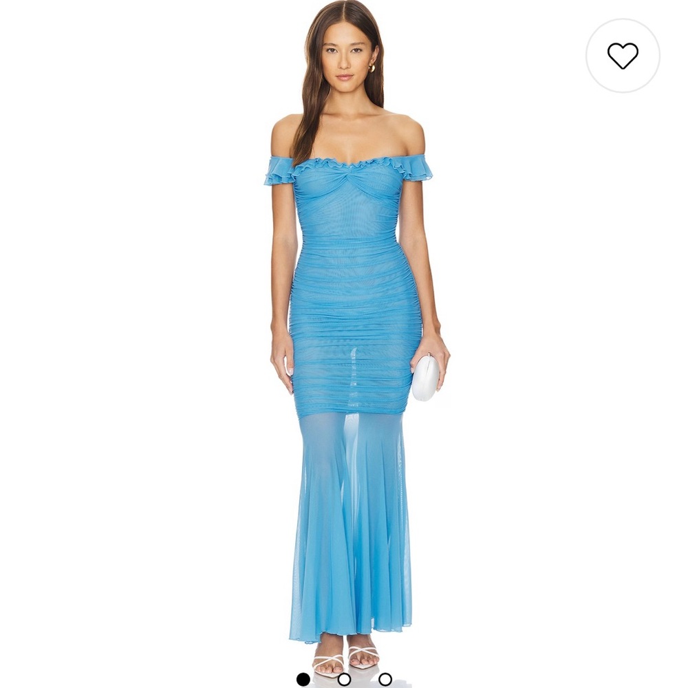 REVOLVE Strapless Blue Dress